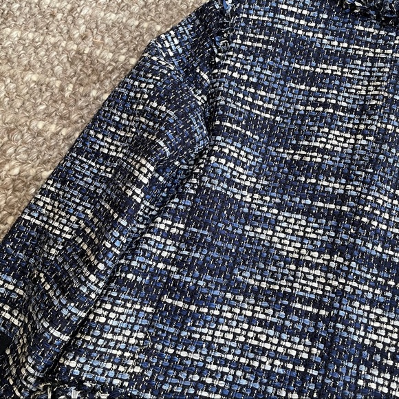 COACH 1941 Poppy Blue Phoebe Tweed Blazer Jacket - Picture 12 of 16